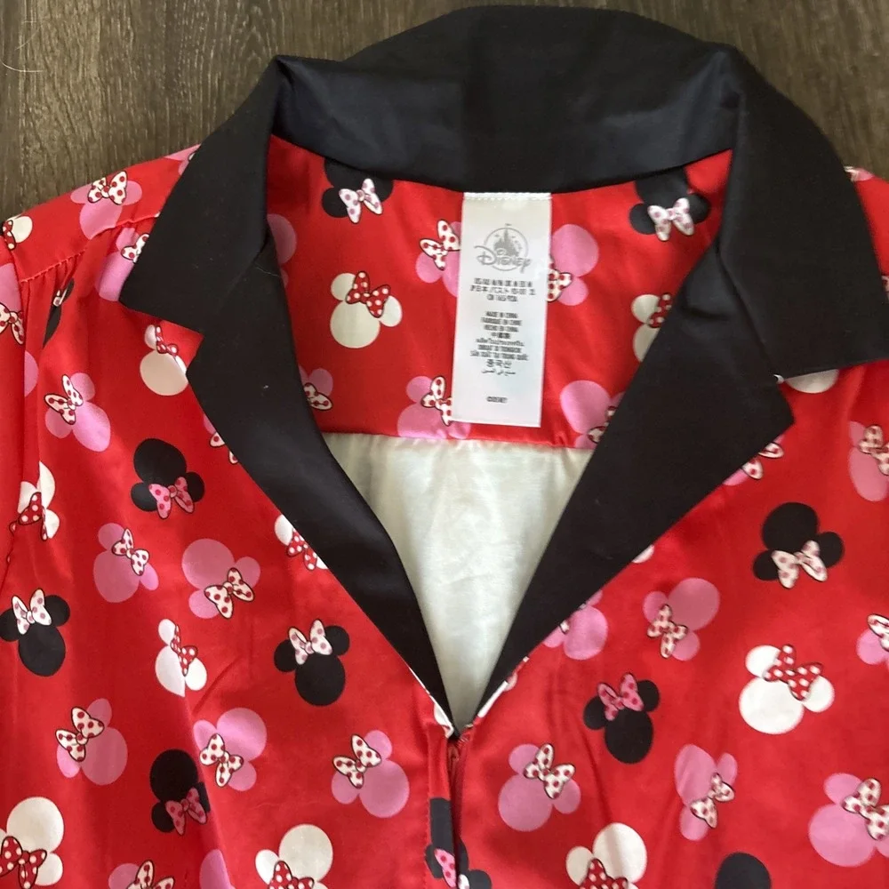 Disney Dress Shop Store Women M Minnie Mouse Icon Dress NEW $128 Diner Waitress